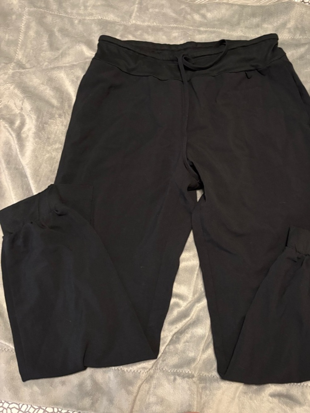 Cuddl Duds Black Drawstring Joggers